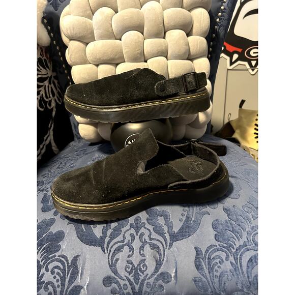 Dr Martens Black Suede Carlson Mules Size 9/EU 41 - Picture 2 of 5